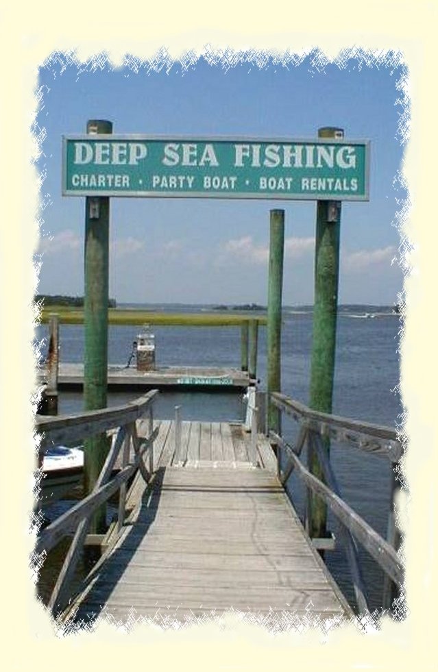 Oak Island-Fishing Sign